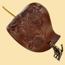 Wikinger-Haarspange Haithabu - braun - groß